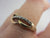 Diamond and 9k Gold Lovers Knot Ring Size UK U Vintage c1980