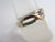 Diamond and 9k Gold Lovers Knot Ring Size UK U Vintage c1980