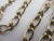 Double Albert Watch Chain Necklace 45cm / 17.7" 9k Gold Vintage