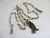 Double Albert Watch Chain Tassel Charm Vintage Art Deco c1920