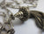 Double Albert Watch Chain Tassel Charm Vintage Art Deco c1920