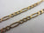 9k Gold Figaro Link Chain Necklace 48.8cm / 19.2" Vintage