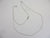 Fine 9k White Gold Chain Necklace 52.5 cm / 20.6" Vintage c1980