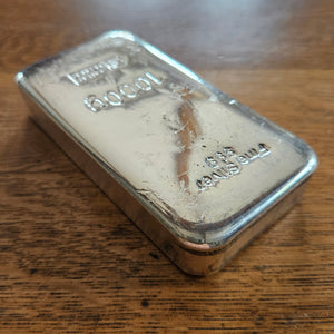1000 Grams Fine Silver Bullion Bar Melter Assayer Vintage