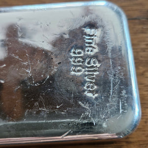 1000 Grams Fine Silver Bullion Bar Melter Assayer Vintage
