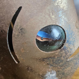 Iron Fish Candle Holder by Mark Brazier Jones Vintage