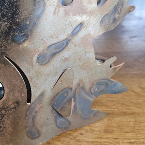 Iron Fish Candle Holder by Mark Brazier Jones Vintage
