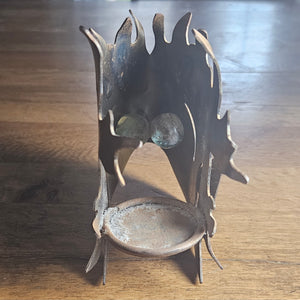 Iron Fish Candle Holder by Mark Brazier Jones Vintage