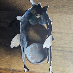 Iron Fish Candle Holder by Mark Brazier Jones Vintage