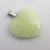 Fluorite Heart Pendant Sterling Silver Bale Vintage c1980