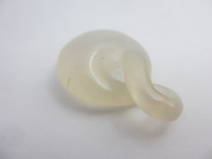 Maori Pikorua or Twist Agate Pendant Vinatge Art Deco c1920