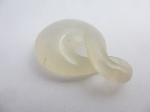 Maori Pikorua or Twist Agate Pendant Vinatge Art Deco c1920
