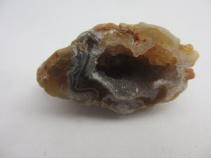 Banded Agate Geode Pendant Vintage c1980