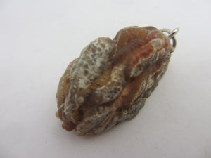 Banded Agate Geode Pendant Vintage c1980