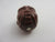 Carved Goldstone Face Pendant Vintage Art Deco c1920