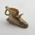 English Opening Lucky Wedding Old Boot Charm or Pendant 9k Gold Vintage