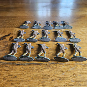 15 Number Hand Painted Lead Toy Soldiers Vintage Art Deco