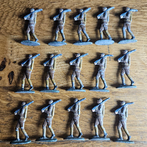 15 Number Hand Painted Lead Toy Soldiers Vintage Art Deco