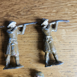 Set of Hand Painted Lead Soldiers Vintage Art Deco