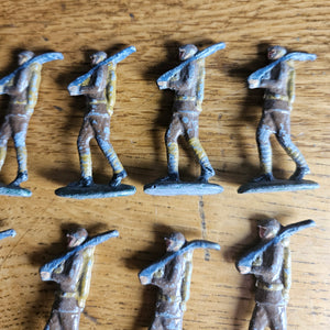 15 Number Hand Painted Lead Toy Soldiers Vintage Art Deco