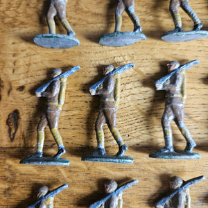 15 Number Hand Painted Lead Toy Soldiers Vintage Art Deco