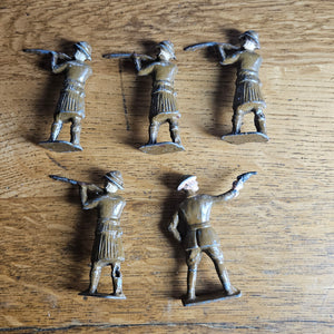 Set of Hand Painted Lead Soldiers Vintage Art Deco