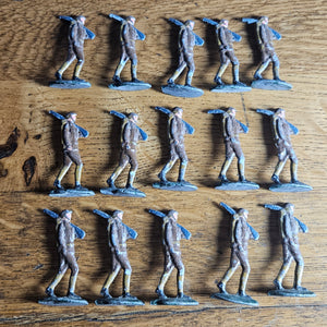 15 Number Hand Painted Lead Toy Soldiers Vintage Art Deco