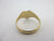 9k Gold Heart Signet Ring English Hallmark Vintage 1962