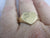 9k Gold Heart Signet Ring English Hallmark Vintage 1962