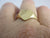 9k Gold Heart Signet Ring English Hallmark Vintage 1962