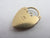Heart Charm Bracelet Padlock Clasp Findings 9k Gold Vintage 1971