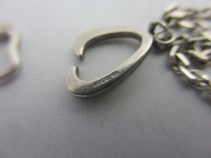 Dangling Heart Sterling Silver Pendant Necklace Links of London Vintage