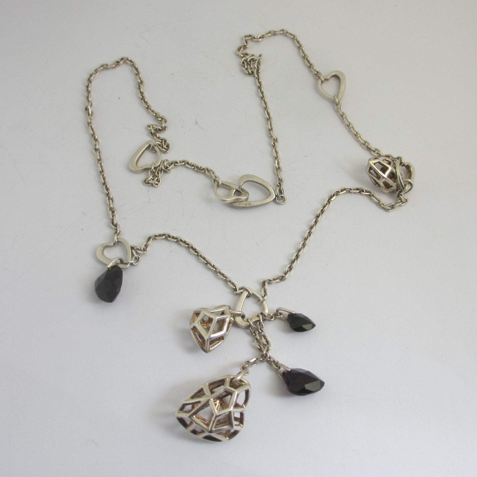 Dangling Heart Sterling Silver Pendant Necklace Links of London Vintage