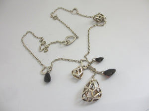 Dangling Heart Sterling Silver Pendant Necklace Links of London Vintage