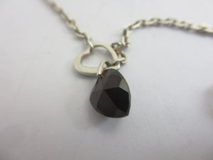 Dangling Heart Sterling Silver Pendant Necklace Links of London Vintage