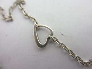 Dangling Heart Sterling Silver Pendant Necklace Links of London Vintage