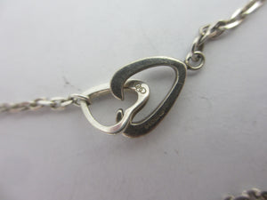 Dangling Heart Sterling Silver Pendant Necklace Links of London Vintage