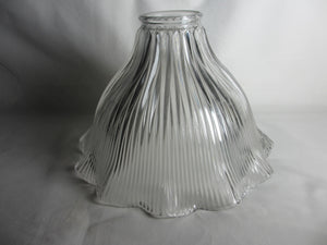 Holophane Glass Lamp Shade Pendant Shade Vintage Art Deco