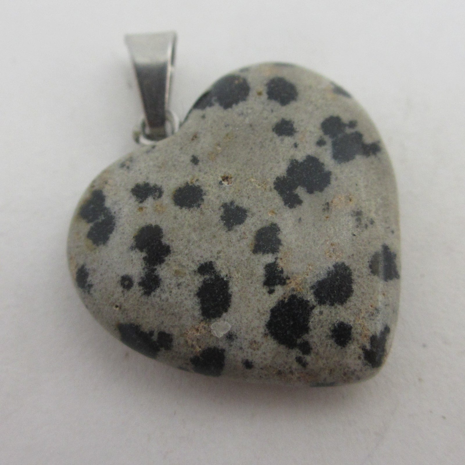 Jasper Heart Pendant Vintage c1980