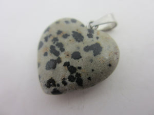 Jasper Heart Pendant Vintage c1980