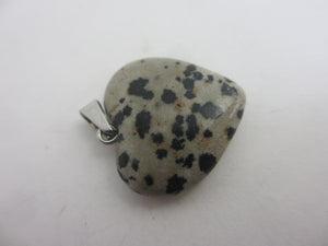 Jasper Heart Pendant Vintage c1980