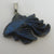 Labradorite  Fish Pendant Sterling Silver Bale Vintage Art Deco c1920