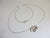 Leaping Dolphin Pendant 14k White Gold Necklace Vintage c1980