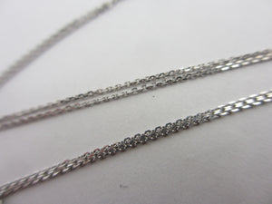 Leaping Dolphin Pendant 14k White Gold Necklace Vintage c1980