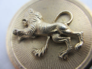 Leo the Lion Sterling Silver Gilt Pendant Vintage c1980