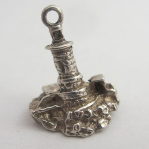 Lighthouse Sterling Silver Charm or Pendant Vintage c1960