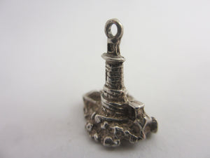 Lighthouse Sterling Silver Charm or Pendant Vintage c1960