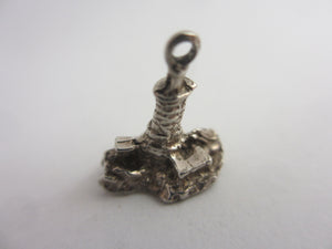 Lighthouse Sterling Silver Charm or Pendant Vintage c1960