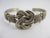 Lovers Knot Stering Silver Bangle Bracelet Vintage