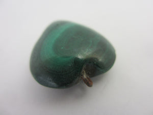 Malachite Heart Pendant Vintage c1980